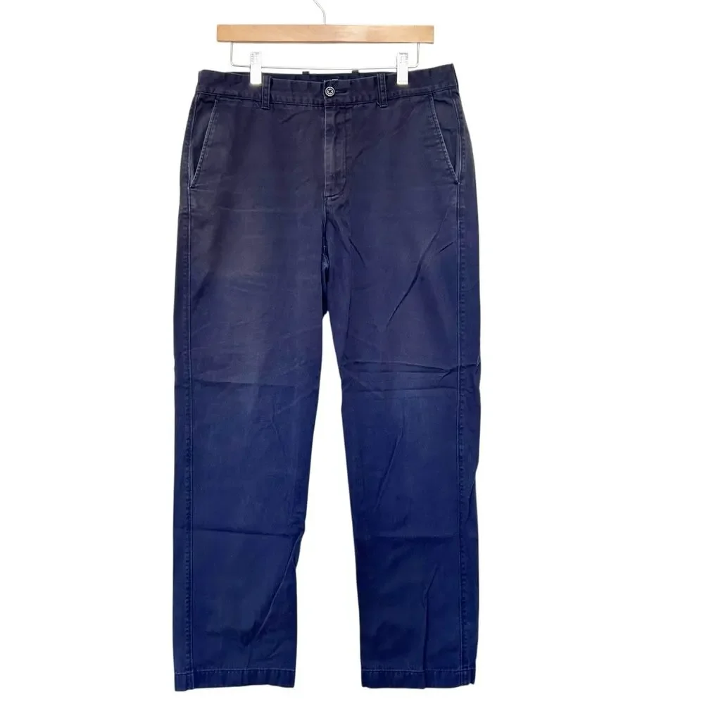 J. Crew The Bleecker Navy Blue Chino Pants Sz 33x32